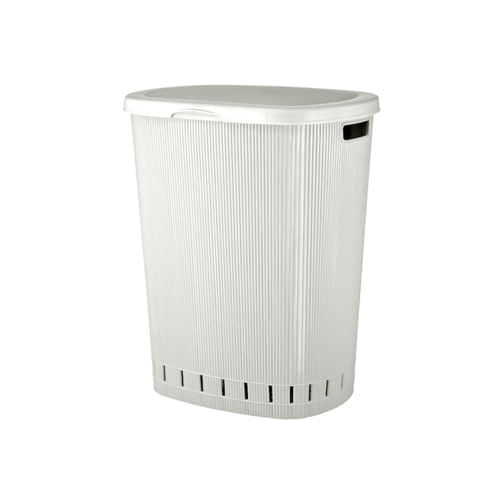 VIOLETHOUSE STILL LAUNDRY BASKET WHITE