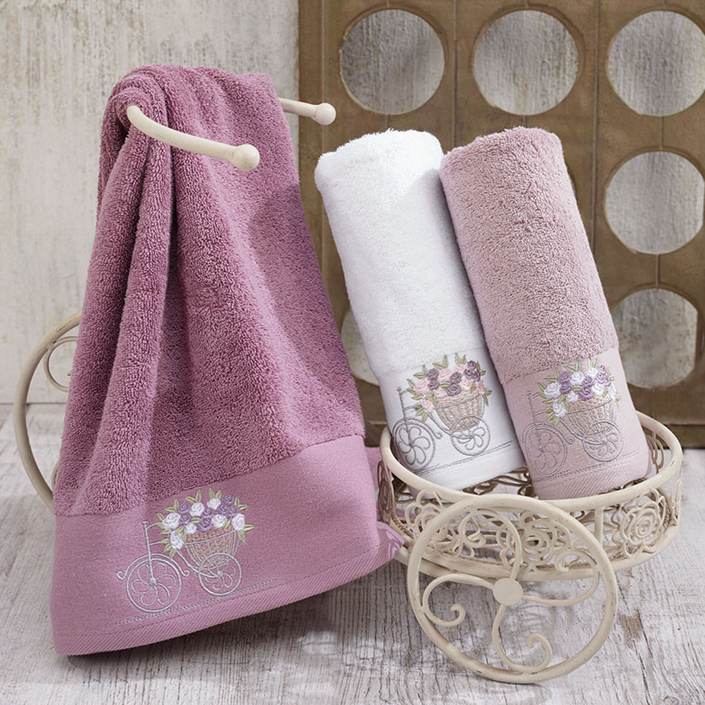 100% COTTON TERRY TOWEL SET 2019-47-BEIGE