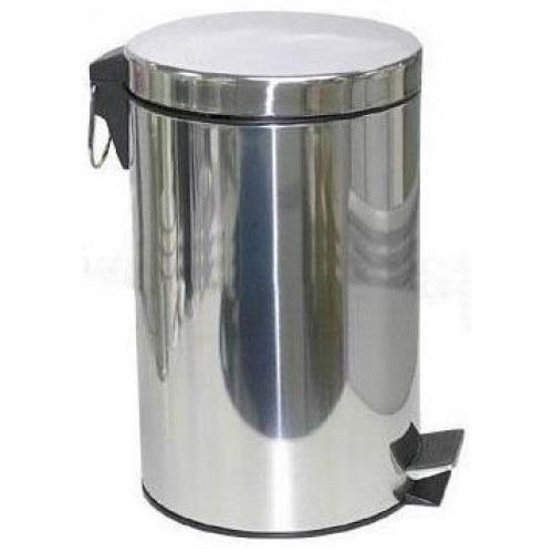 METAL DUST BIN WITH PADEL 40LT