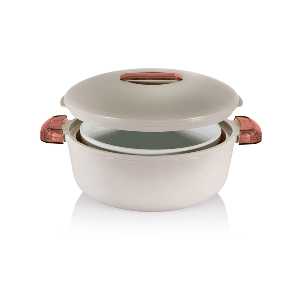 ENJOY THERMAL FOOD CARRIER COLORADO 2.3L WHITE/ROSE