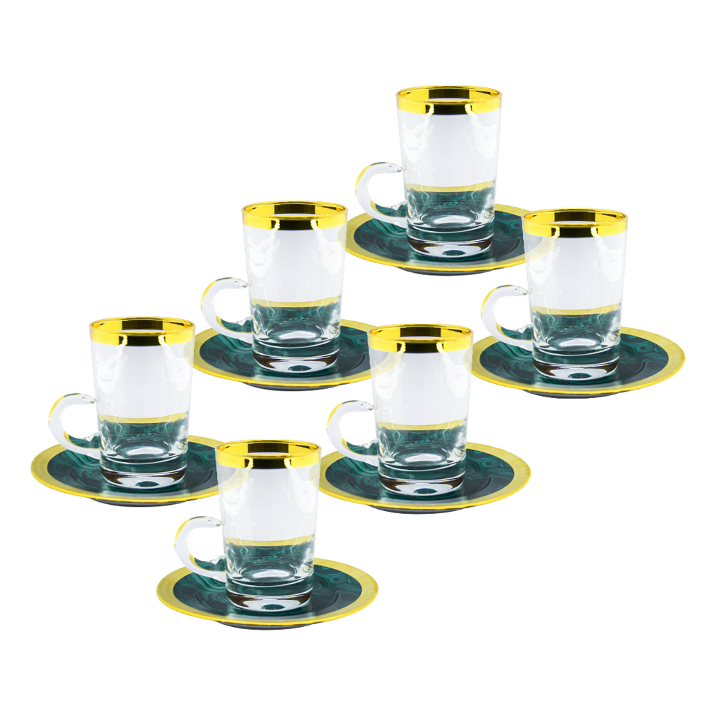 DEPOS SET 6 ISTIKANA + PLATE