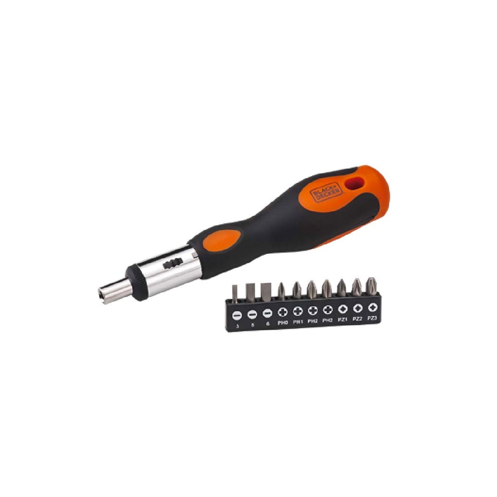 BLACK+DECKER MULTIBIT RATCHETING SD WITH 10 BITS BDHT68127