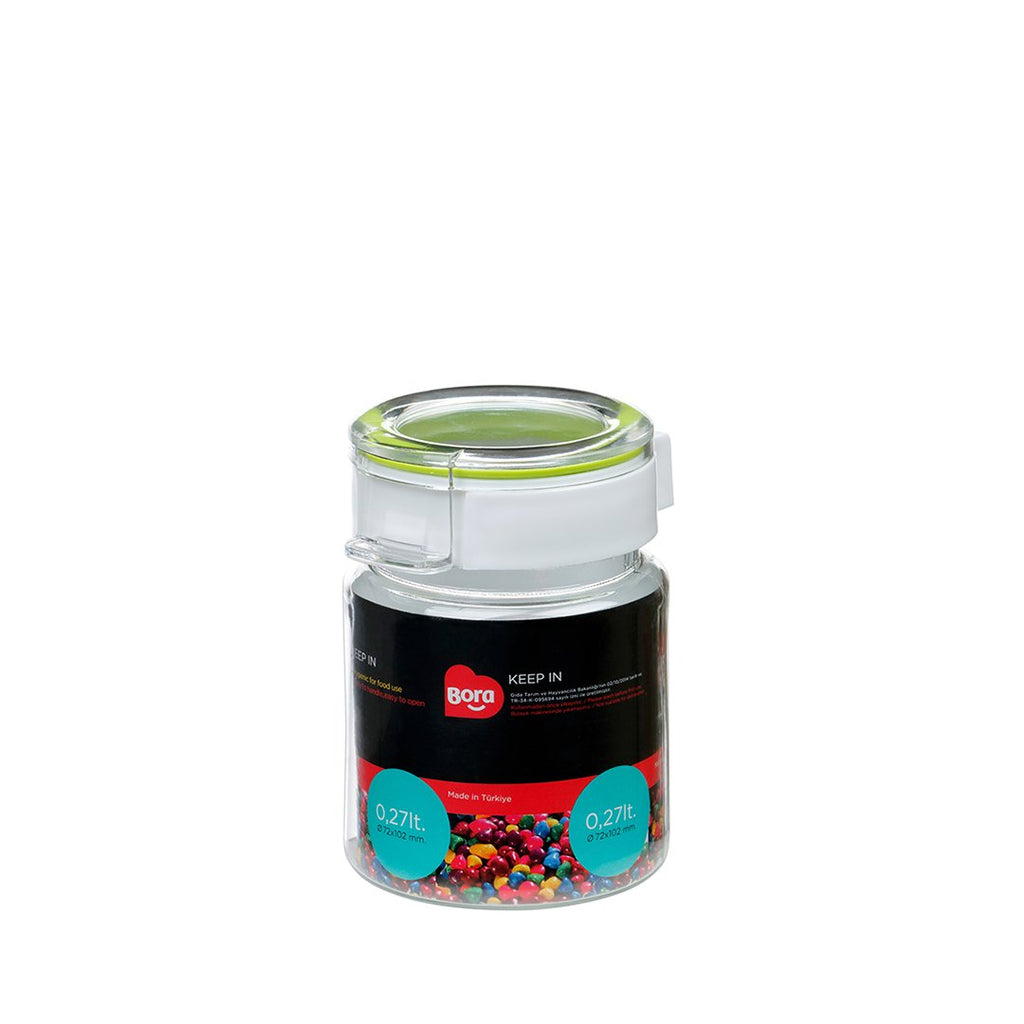 PET ROUND STORAGE 0.27 Lt. JAR 63MM BO2210