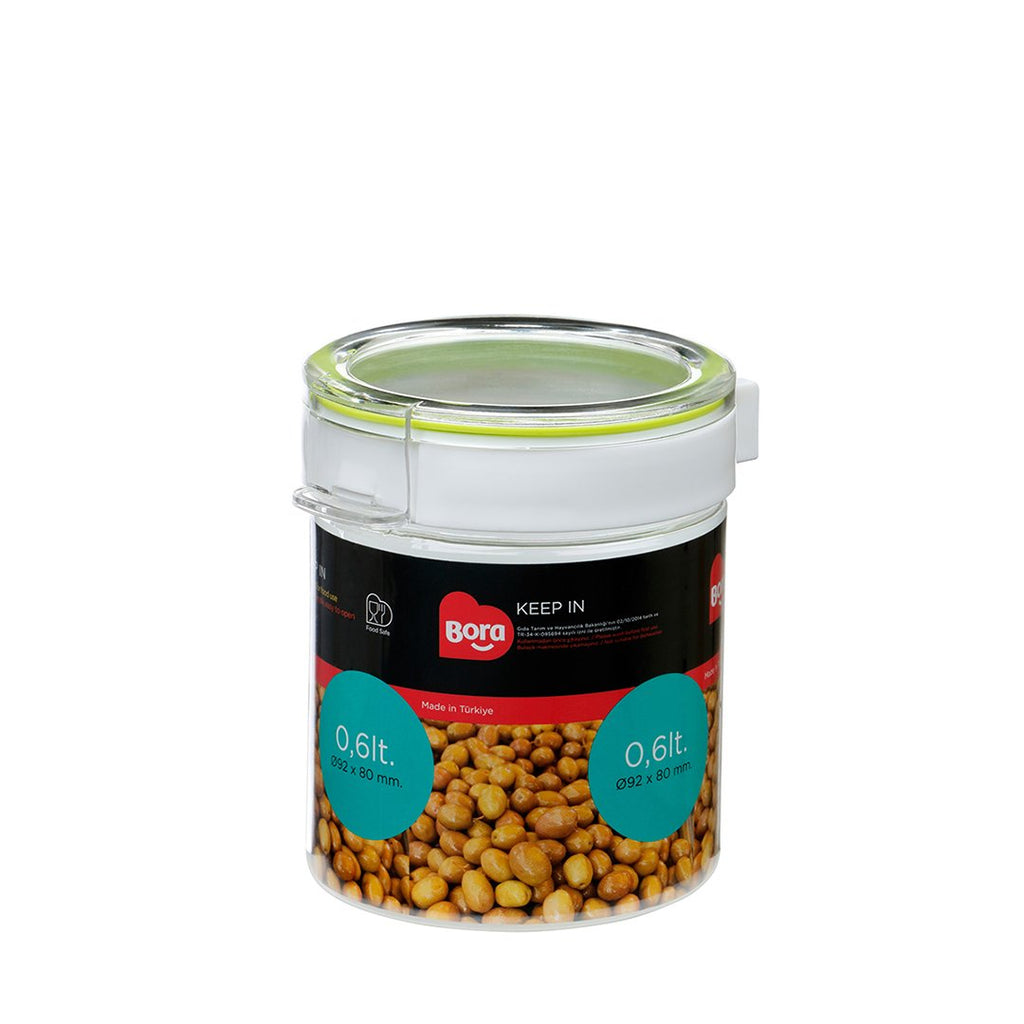 PET ROUND STORAGE 0.60Lt. JAR 89MM BO2221