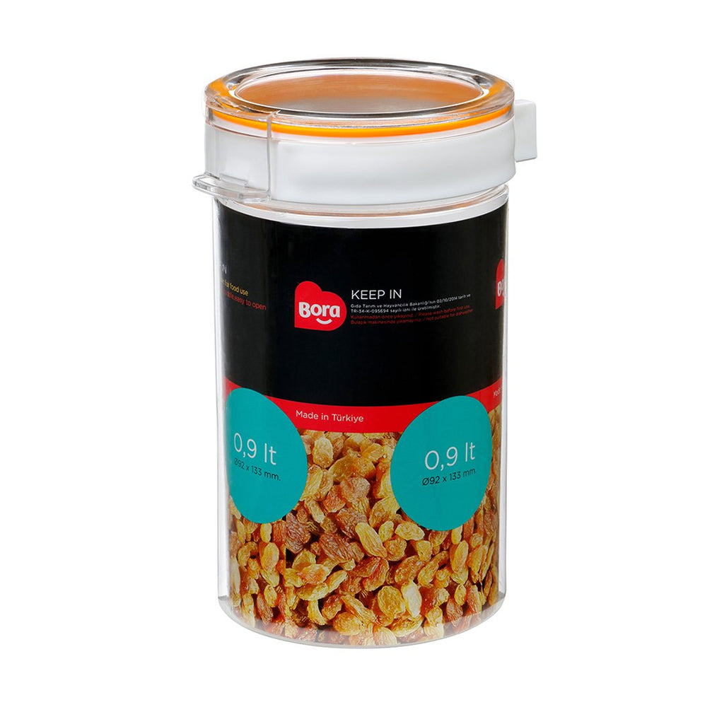 PET ROUND STORAGE 0.90Lt. JAR 89MM BO2222
