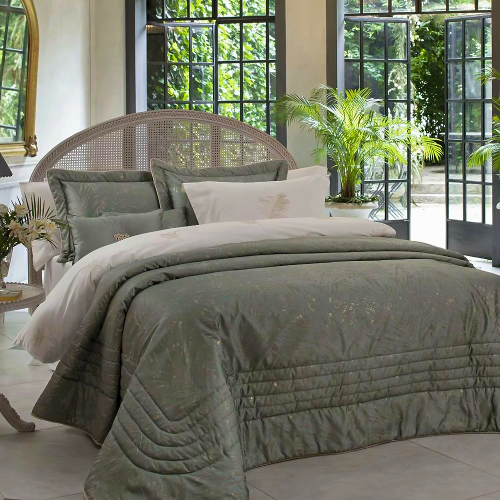 BED COVER SET-GREEN