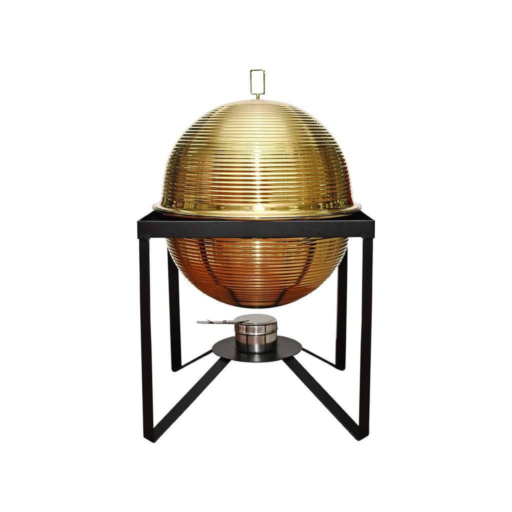 Vinus Cubo Rim Chafing Dish 6.0 Liter - Gold Color - CRD-887-C