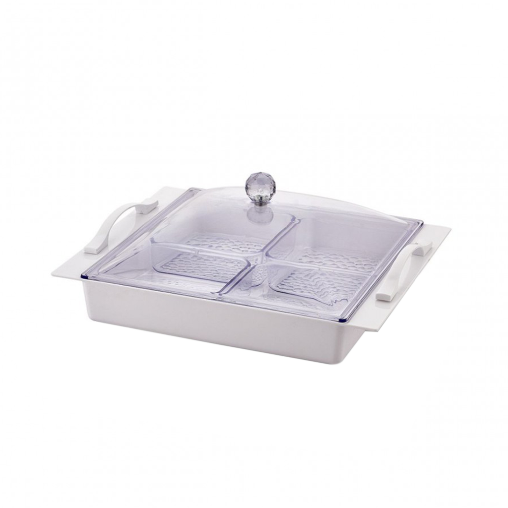 2064 SOFT WHITE ACRYLIC 4 PCS BREAKFAST SET DEPA-2419