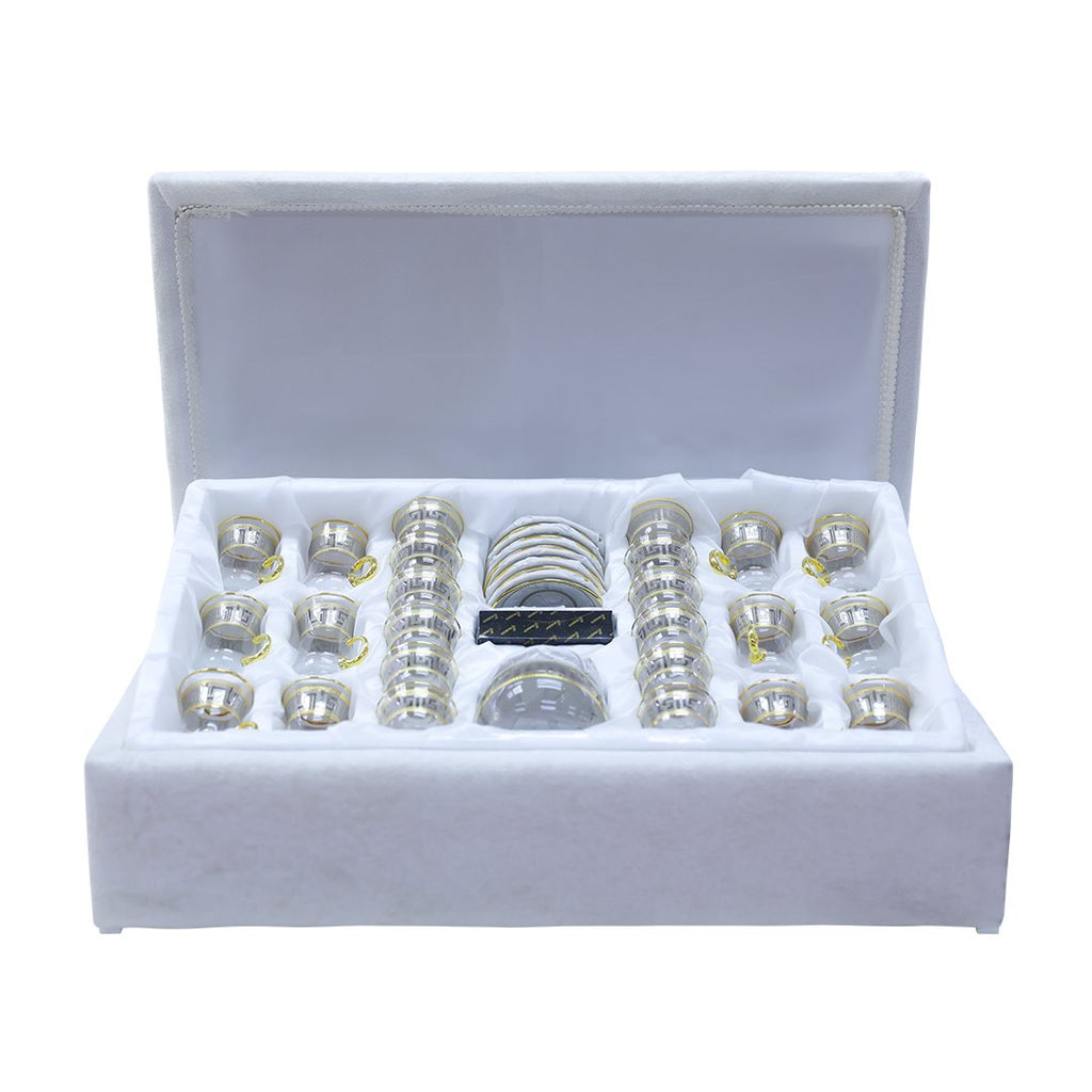 ENES CAM 49 PCS GLASS SET WOODEN BOX ES-49BRD2