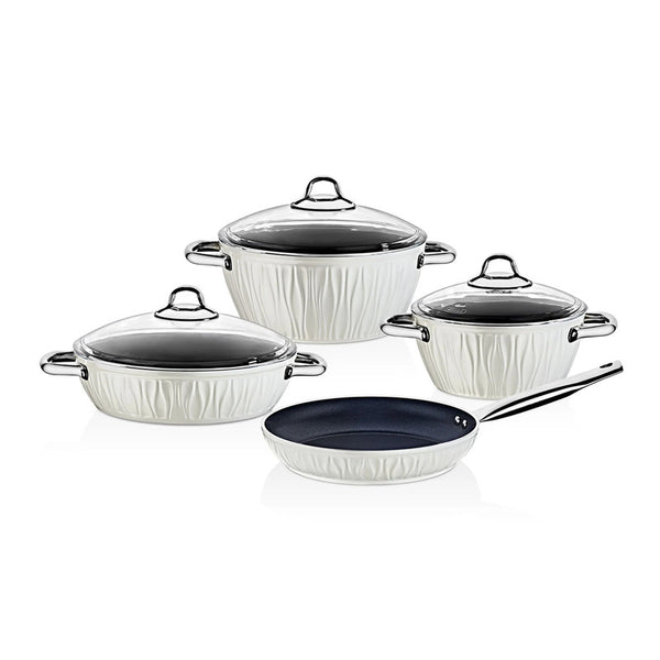 Falez Carnival Series Cream 7 Pieces Cookware Set | F37471 | Cooking & Dining, Cookware Sets, New Arrivals |Image 1