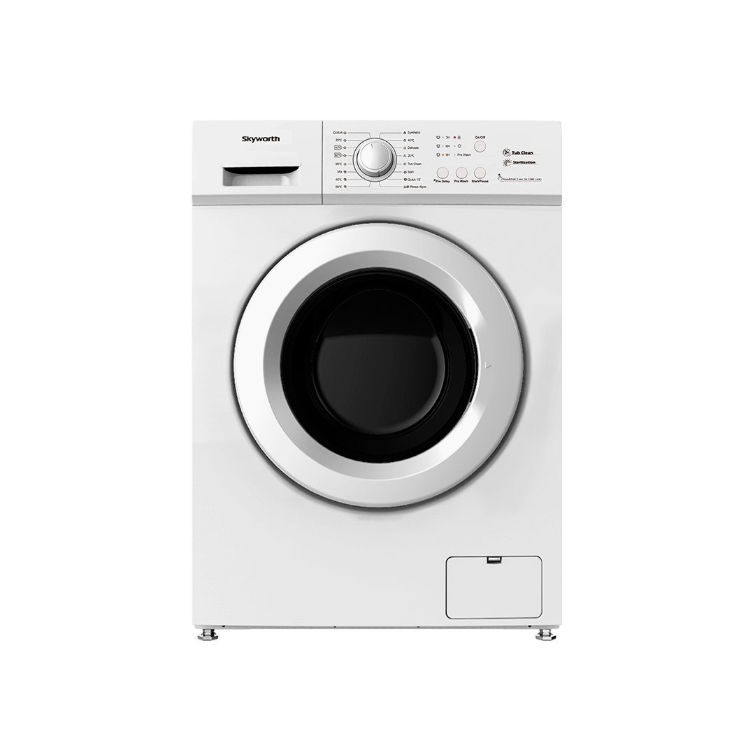 Skyworth 7 Kg White Front Load Washing Machine – Almuftah Center