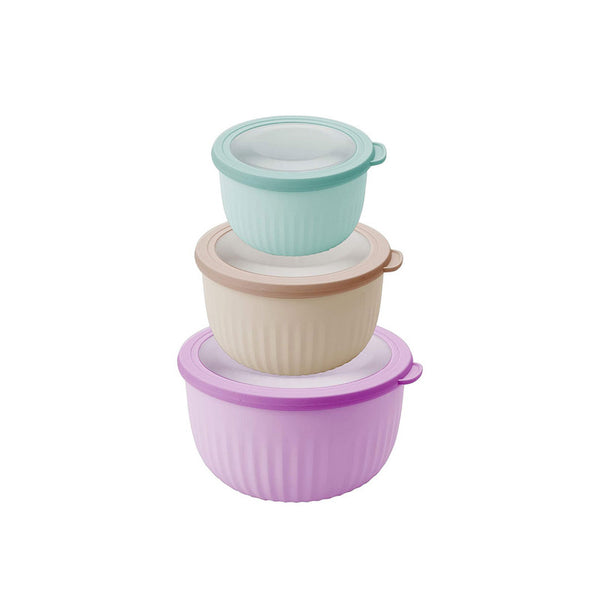 Pedrini 3 Pieces Bowls With Lid Set