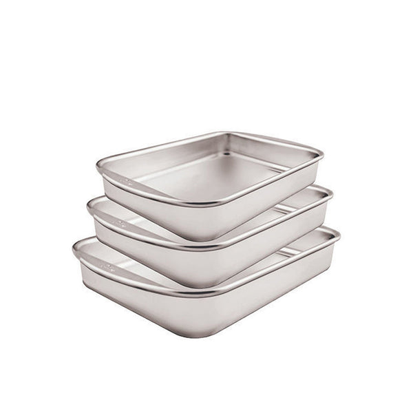 Eldahan Set Of Oven Rectangular Trays 3 Pieces 