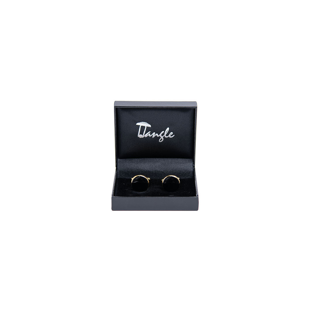 Tangle Men Black & Gold Cufflinks Tangle Men Black & Gold Cufflinks