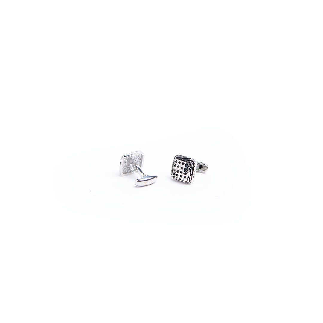 Tangle Men Silver Engraved Cufflinks Tangle Men Silver Engraved Cufflinks