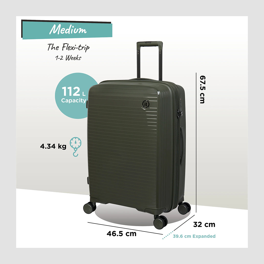 It Luggage Expandable Suitcase Olive Night Medium | 15288108-TB10246 | Luggage | Hard Luggage, Luggage |Image 4