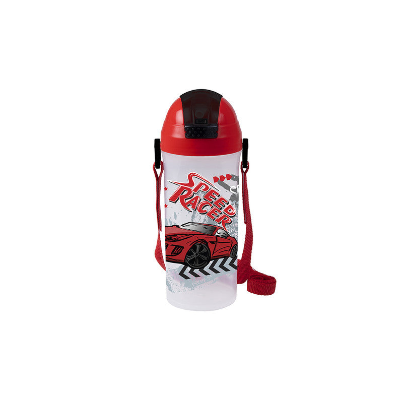 Herevin 610cc School Bottle With Straw - Speed Racer