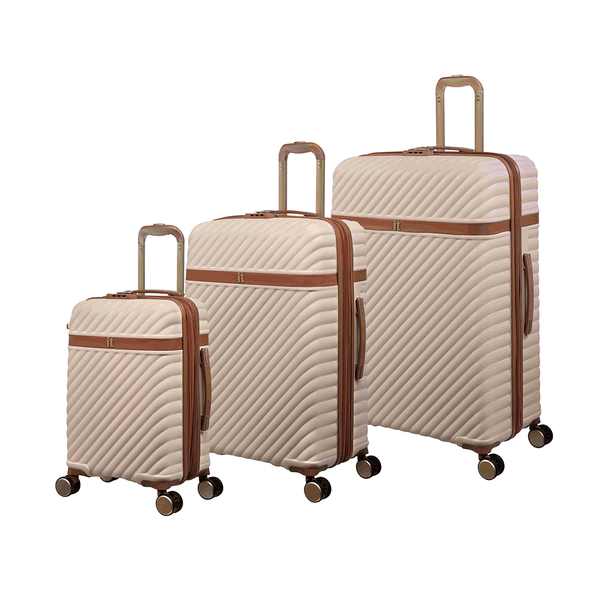 It Luggage Trolley Cream 3 Pieces Set