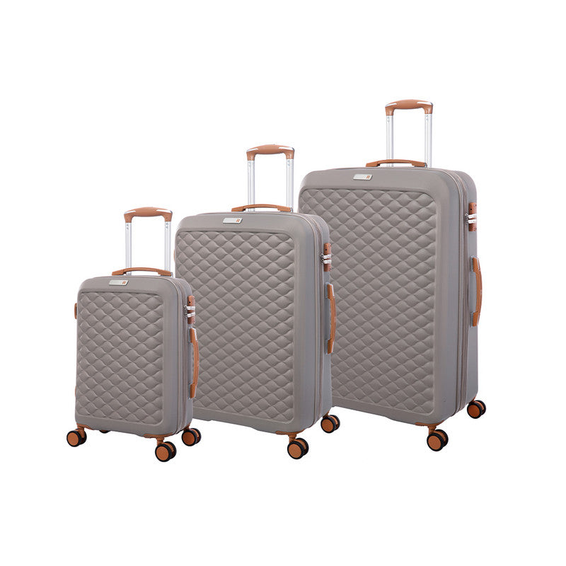 IT Luggage Warm Gray 3 Piece Trolley Set  16285308-TB70615-1