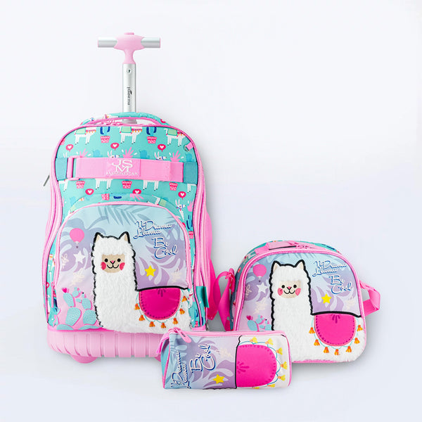 Fj School Bag Trolley 17" Set - Assorted Colors