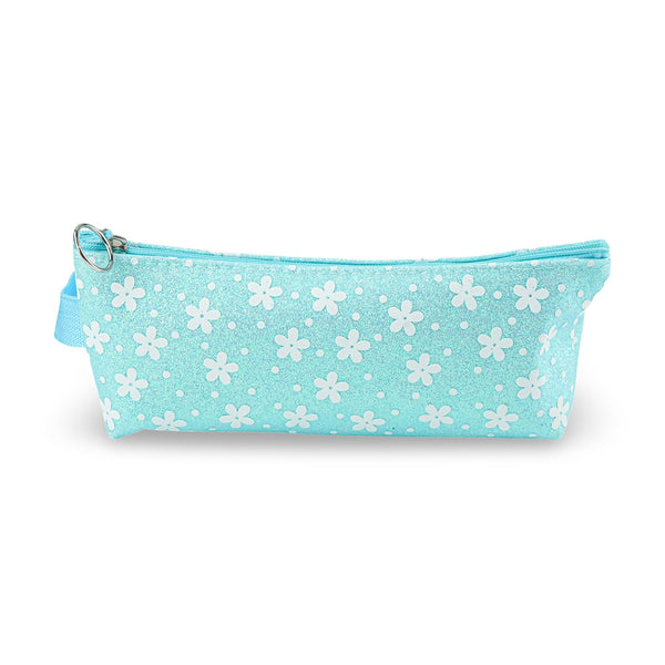 Fj Glitter Flower Medium Pencil Case - Assorted Colors
