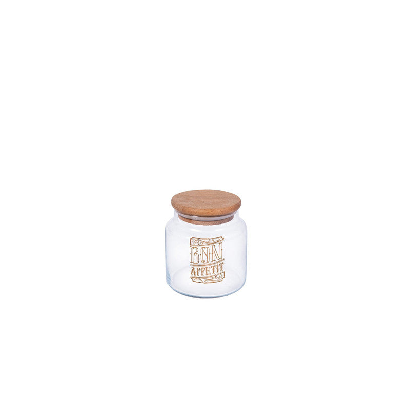 Herevin 635cc Jar With Bamboo Lid Herevin 635cc Jar With Bamboo Lid