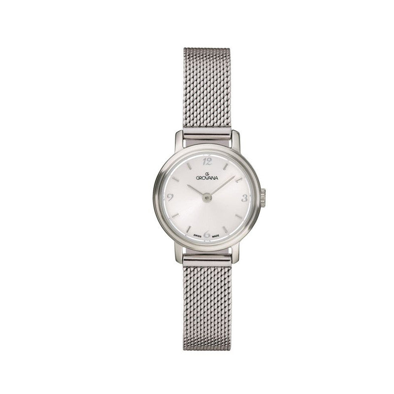 Grovana Mayfair Silver Dial, Stainless Steel Women’s Watch