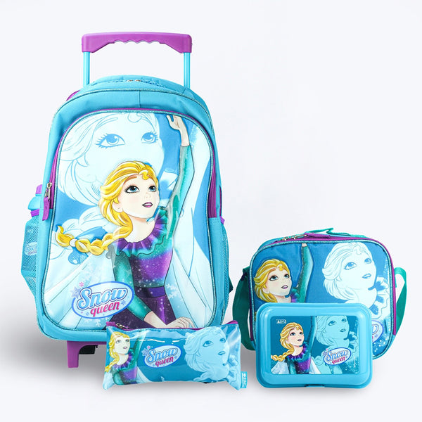 Fj School Bag Trolley Girls 17" Set