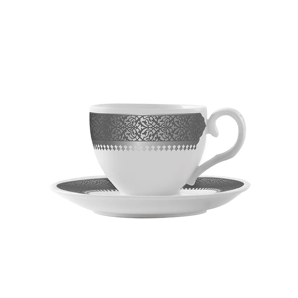 Dimlaj Cordoba Porcelain & Platinum Tea Cup Set