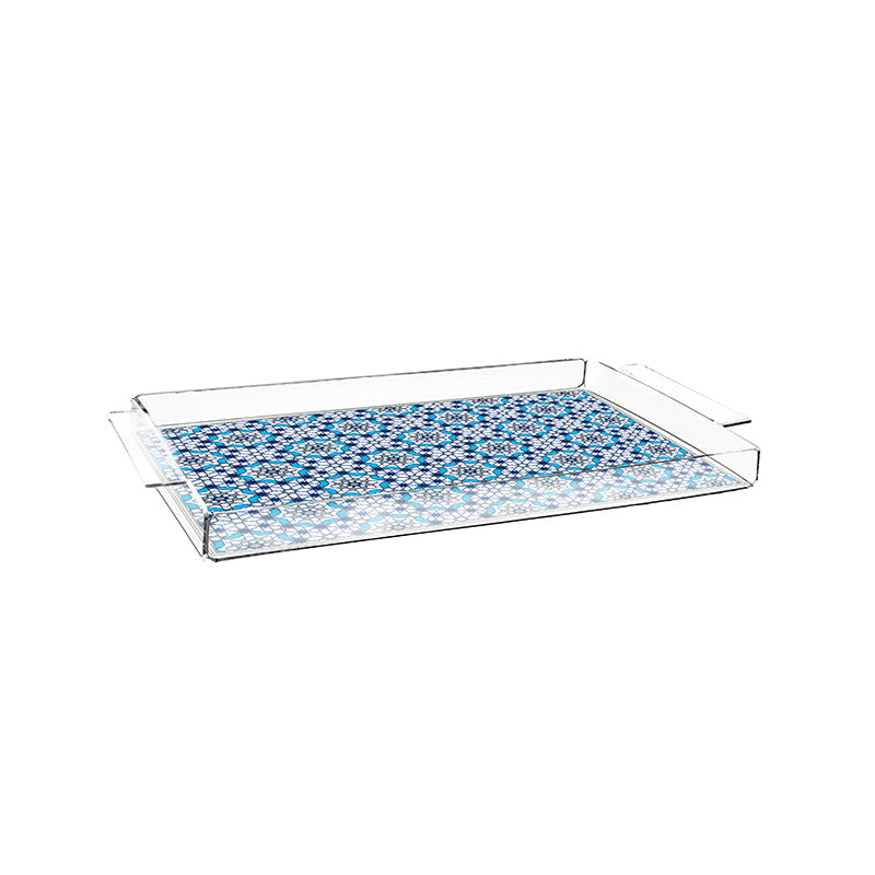 Dimlaj Melange Acrylic Large Serving Tray