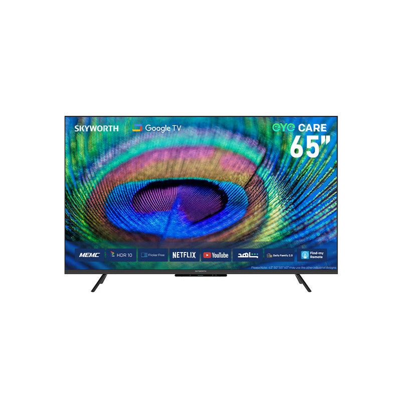 Skyworth 65” 4K LED Smart Google Tv