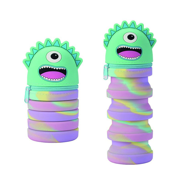 Keyroad Pencil Case Expanding Monster Silica Gel Pencil Case