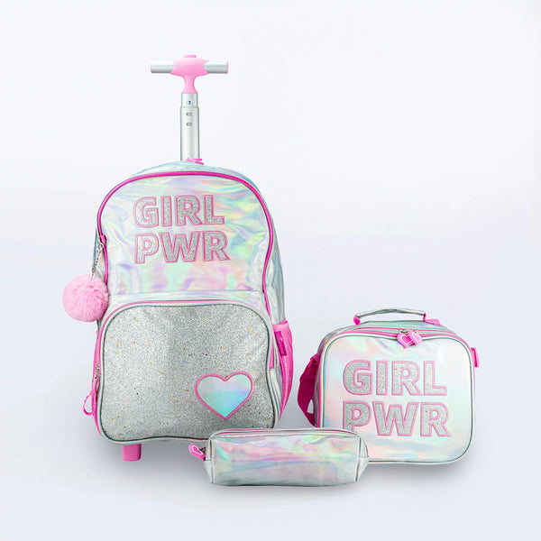 Fj School Bag Trolley 17" Set - Assorted Colors