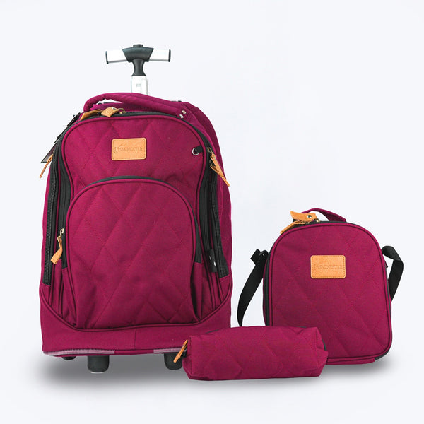 Fj School Bag Trolley 18" Set - Assorted Colors