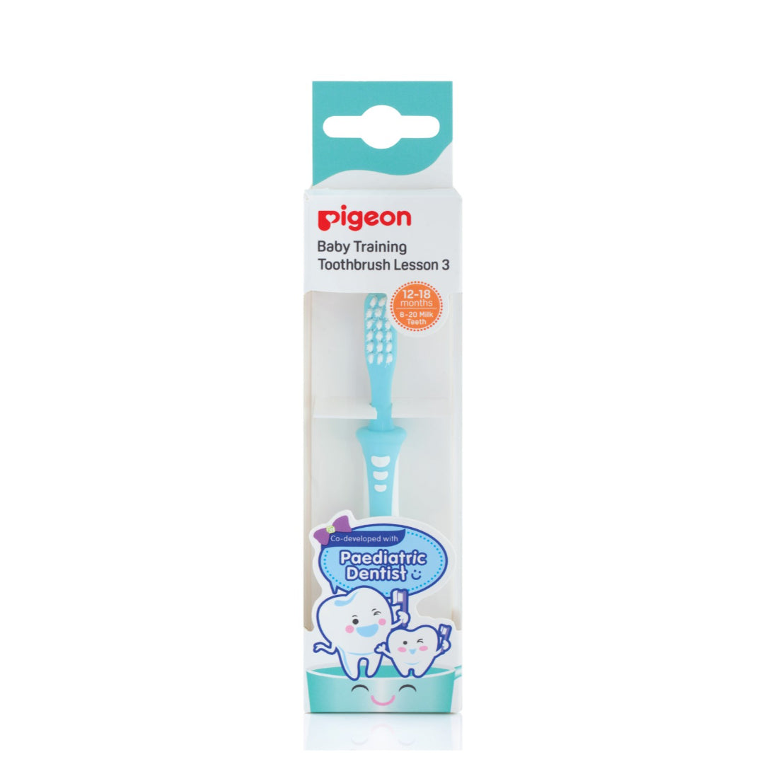 Pigeon Green Training Tooth Brush - Lesson 3 | '78342 | Baby Care | Baby Care |Image 1