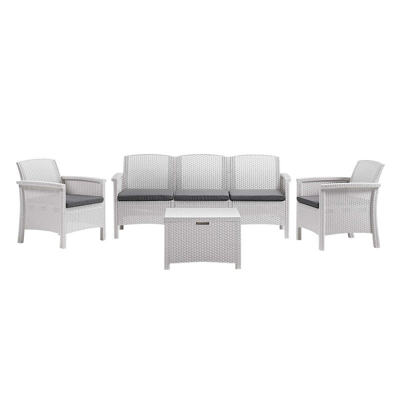 Bica Venezia 3 White Garden Furniture Set