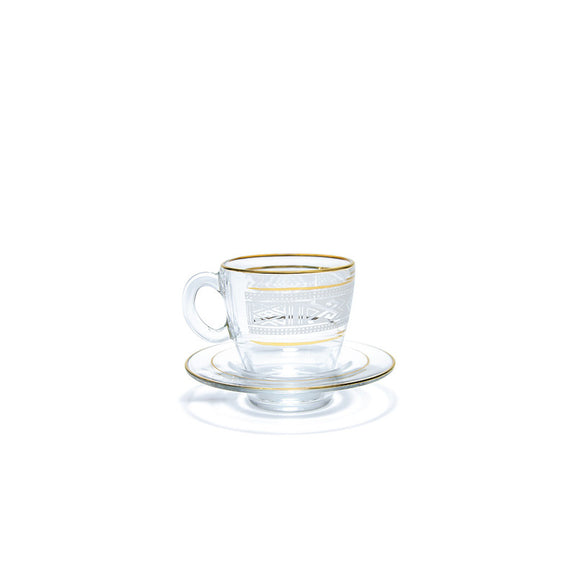 Enes Cam 12 Piece Nescafe & Tea Set Mat Gold – Almuftah Center