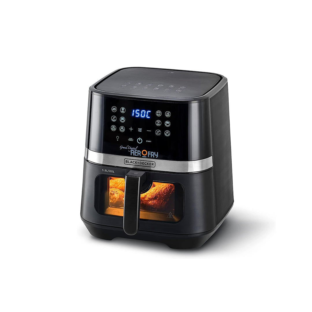 Black+Decker 5.6 Liters 12-In-1 Multifunction Grand Digital Air Fryer | AF5800-B5 | Home Appliances | Air Fryers, Home Appliances, Small Appliances |Image 1