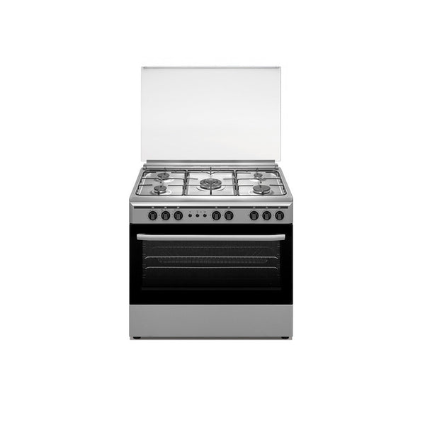 ALM 90X60 5 Burners White Free Standing Gas Cooker