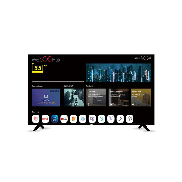 ALM 55" QLED UHD 4K Smart Frameless TV
