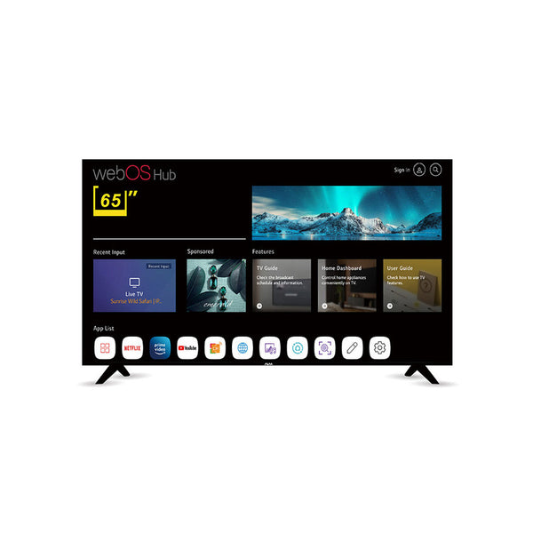 ALM 65" QLED UHD 4K Smart Frameless TV