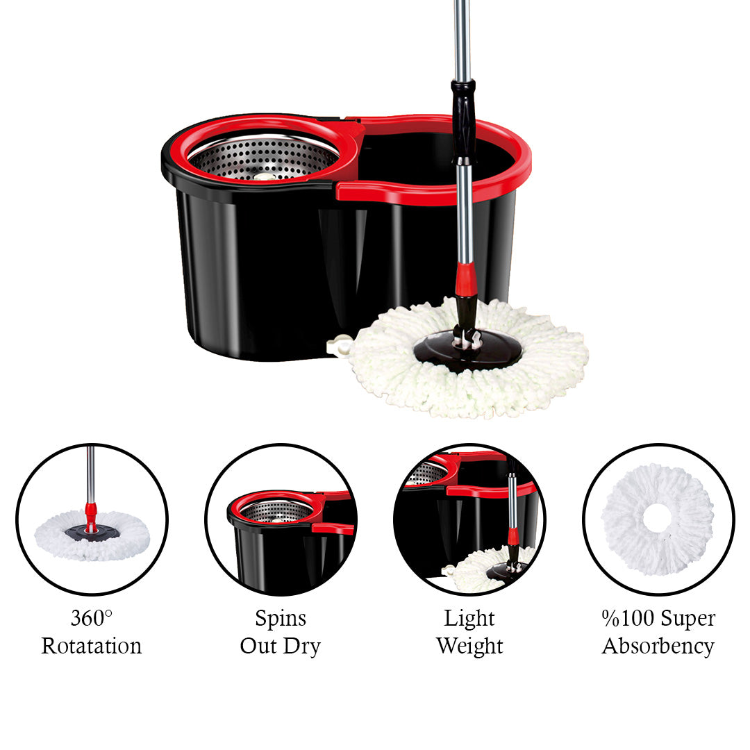 ALM 360 Spin Magic Mop And Bucket Set ALM 360 Spin Magic Mop And Bucket Set