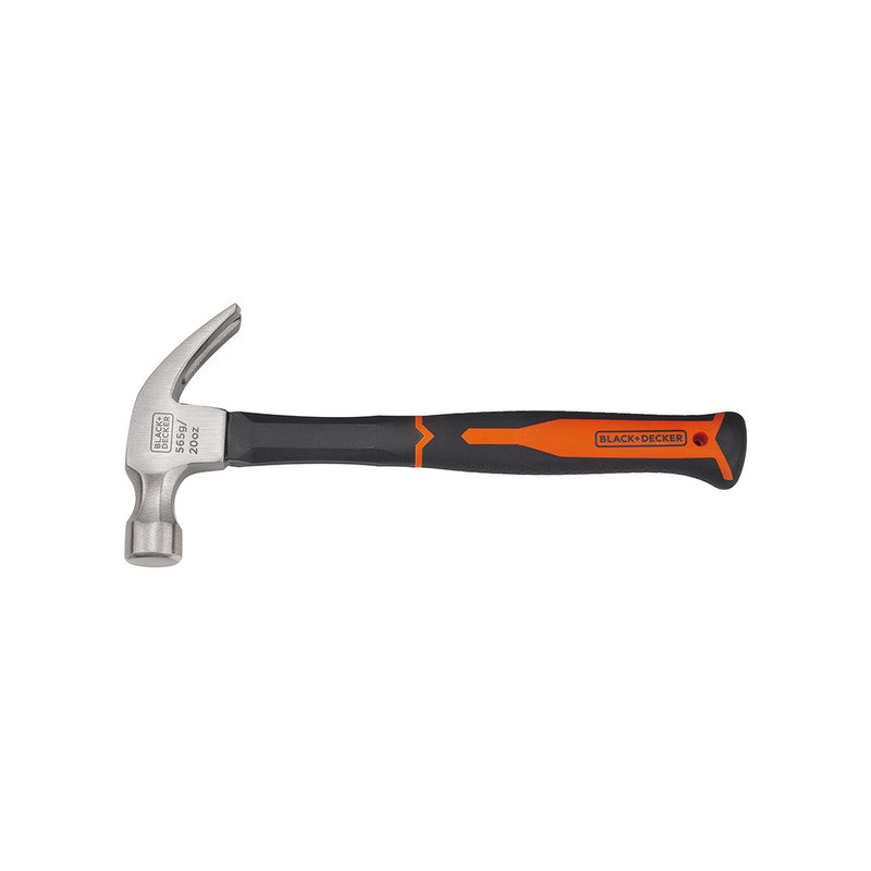 Black+Decker 565G Fibreglass Handle Claw Hammer