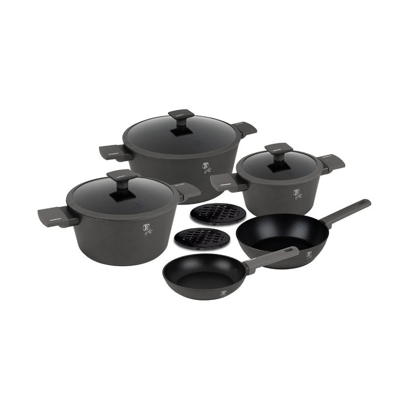 Berlingerhaus 10 Pieces Cookware Set - Anthracite