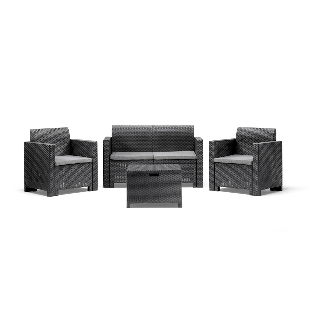 Bica Nebraska 4-Seater Outdoor Set – Graphite