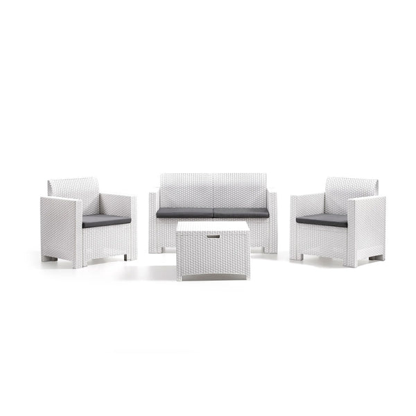 Bica Nebraska 4-Seater Outdoor Set – White