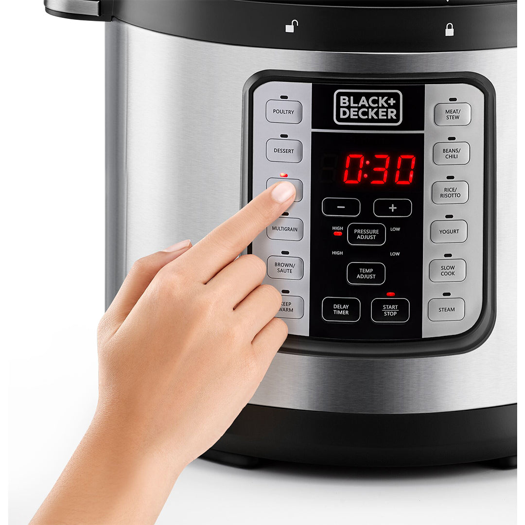 Black and decker 6 quart pressure cooker hotsell