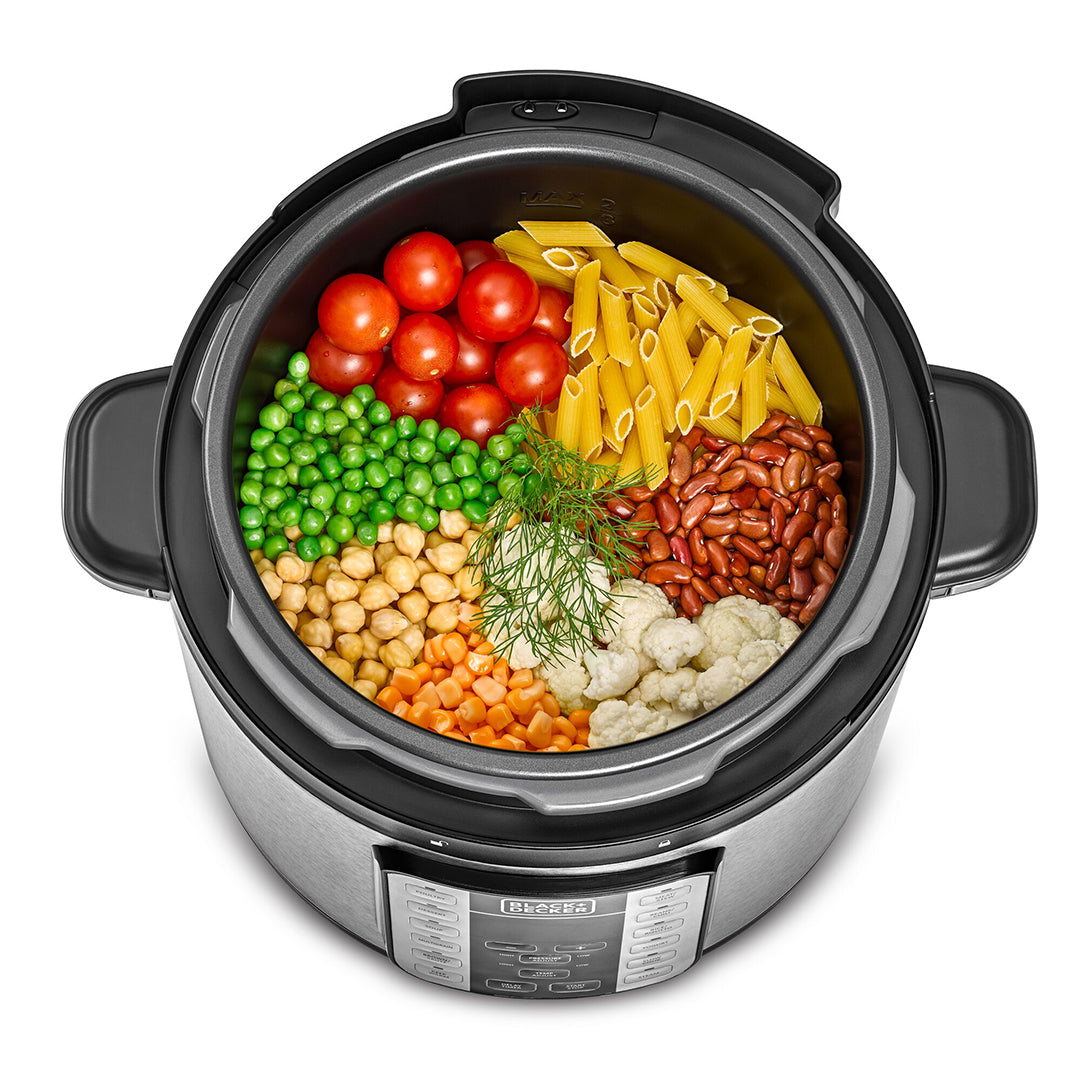 Black+Decker 6L Smart Steam Pot Electric Pressure Cooker
