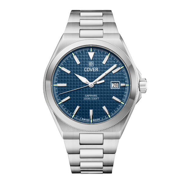 COVER Iconosteel Watch Blue, Silver Color Men's Watches
