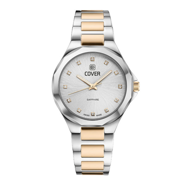 COVER Cardea Crystal Stainless Steel Silver Dial Bicolor Gold Women’s Watch